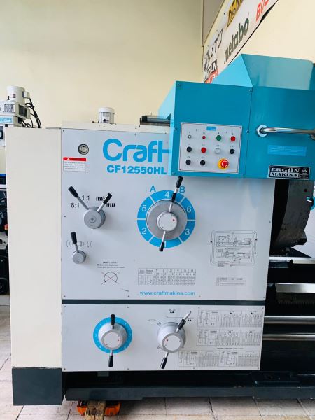 CRAFT CF 12550 HL  5 METRE 1250 ÇAP FENER MİLİ 130 MM ÜNİVERSAL AĞIR TİP TORNA