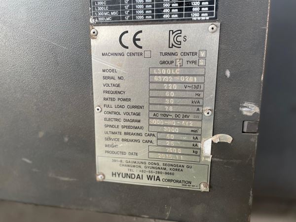 HYUNDAI WİA L300LC 2015 MODEL CNC TORNA