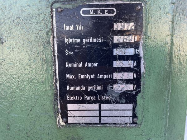 MKE MAKİNA KİMYA 2,5 METRE TORNA