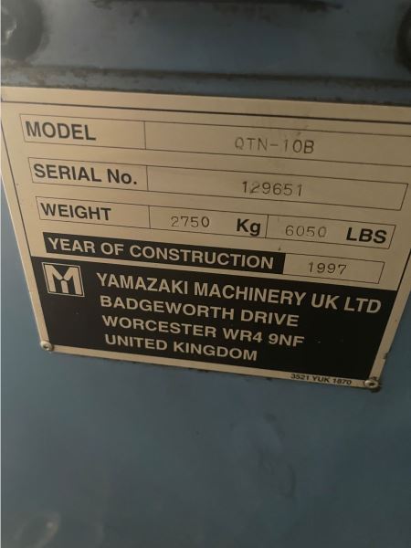 1997 Model Çok Temiz Mazak QT 10 / 6 inç Cnc Torna
