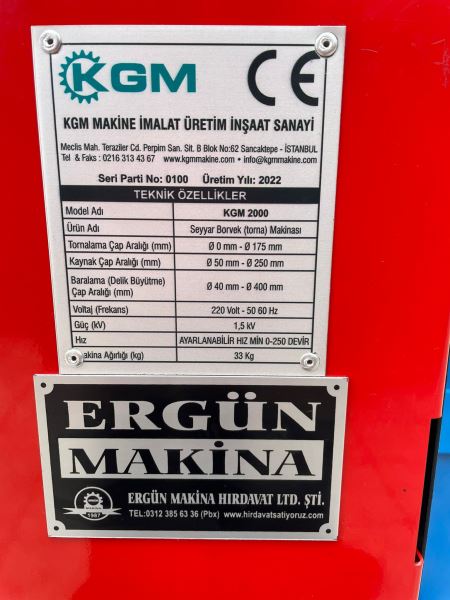 KGM SEYYAR BORWERK ERGÜN MAKİNADA