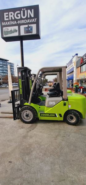ŞOK FİYAT 3.5 TON DİZEL JAPON MOTOR ZOOMLİON FORKLİFT