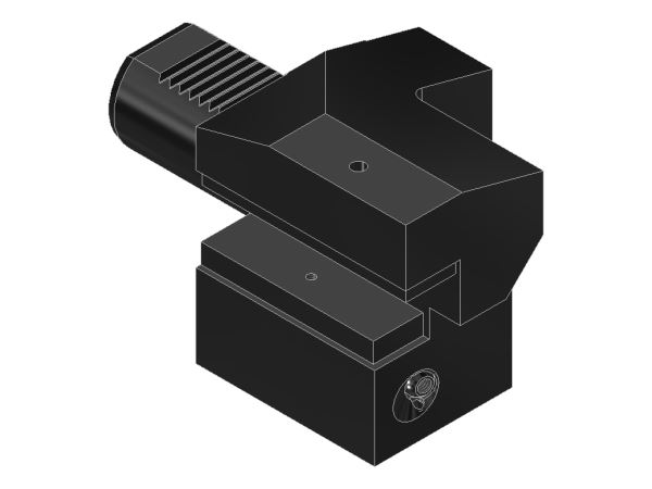 3.4025/20 - tutucuyu uzunlamasına döndürme, Kare 25/20, DIN 69 880 Form C4, sol yön