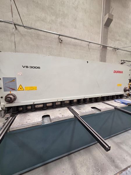 Durma 3 Metre 6 mm Giyotin Makas