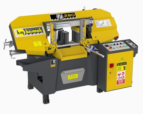 KESMAK MARKA KMO 280 LIK TAM OTOMATİK (SIFIR) ŞERİT TESTERE (SIFIR)