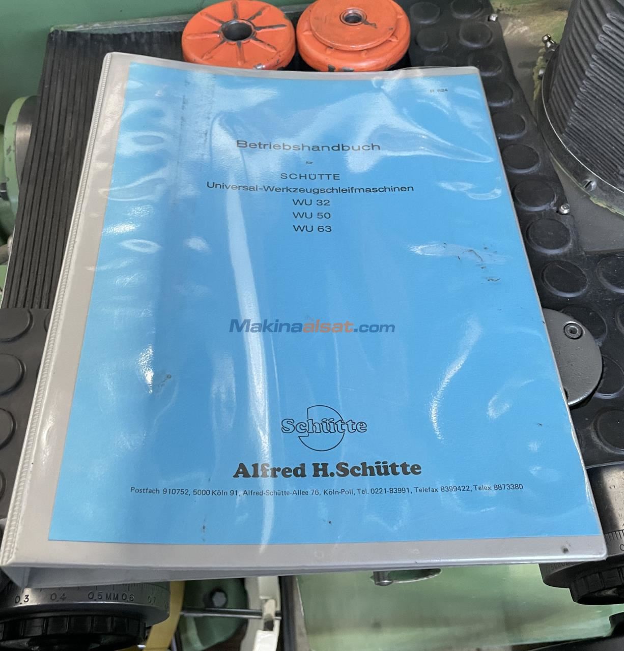 SCHÜTTE WU 32 Takım Bileme
