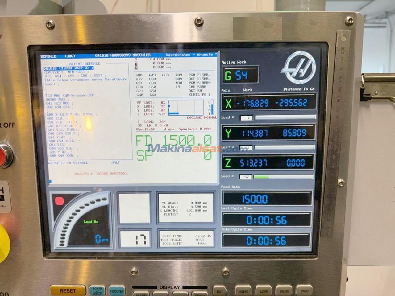 HAAS VF-2 SSHE CNC Dik İşlem