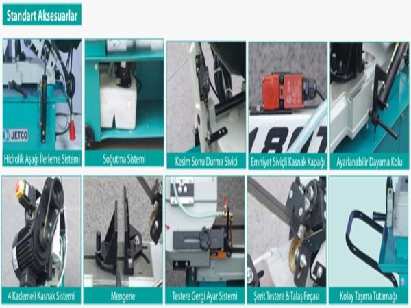 JETCO JBS-180 T MENGENEDEN AÇILI ŞERİT TESTERE