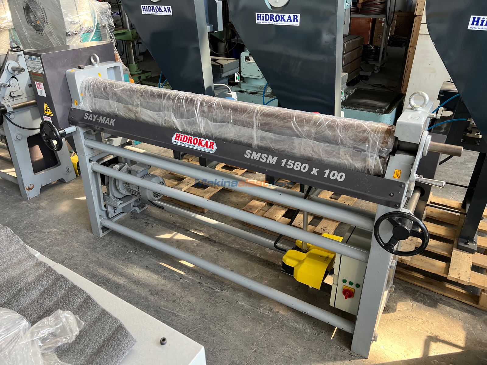 SAYMAK SMSM 1580x100 TAKVİYELİ SFERO DÖKÜM AĞIR TİP SİLİNDİR SAC KIVIRMA