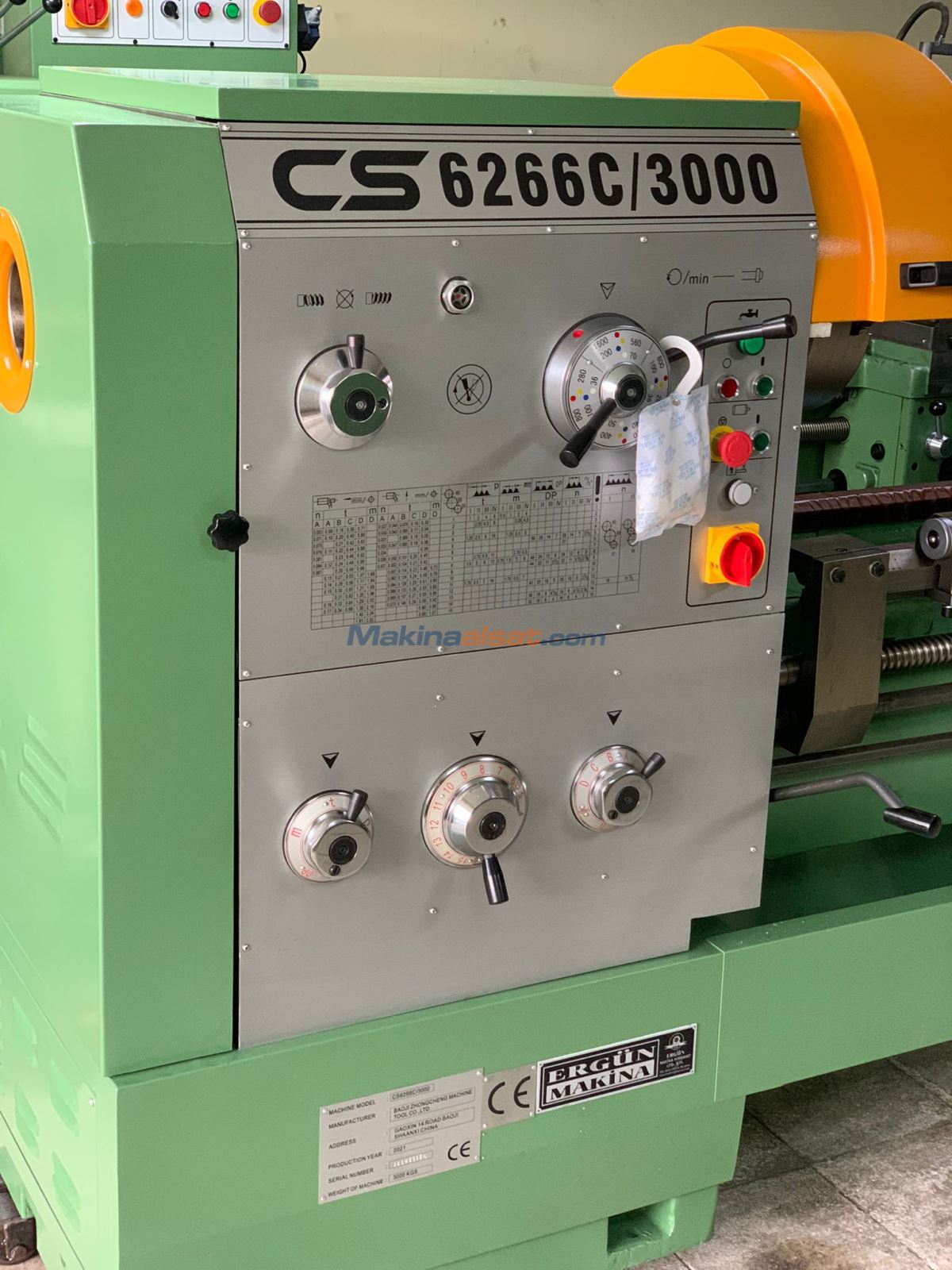 FALCON BAOJİ 6266/3000 B 3 METRE ÜNİVERSAL TORNA