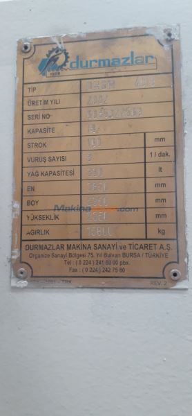 DURMAZLAR DHGM 4013  GİYOTİN  MAKAS