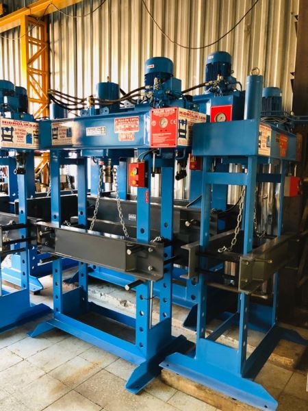 HİDROLİKSAN HALİM USTA 100 TON KOLLU MOTORLU GEZER PRES