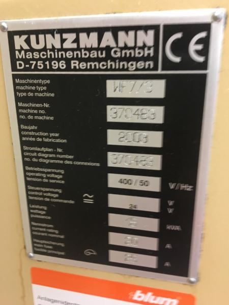 KUNZMANN WF 7/3 Freze