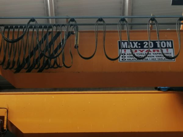 ÖZFATİHLER  20 TON 20 METRE (DİJİTAL KANTARLI) TAVAN VİNÇ