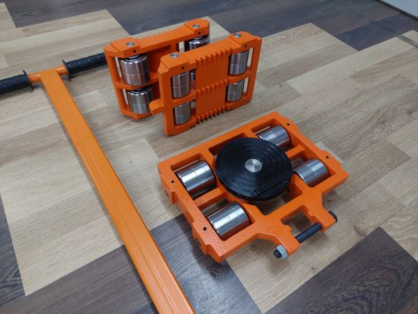 6 TON METAL TEKER MAKİNA TAŞIMA  ARABASI