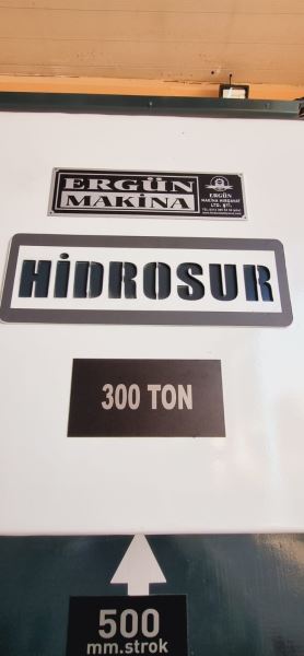HİDROSUR 300 TON K.M.G.K. TAM OTOMATİK PANELLİ HİDROLİK PRES