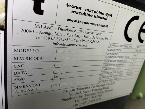 TAKISAWA NEX110 10 İNÇ 2010 MODEL CNC TORNA