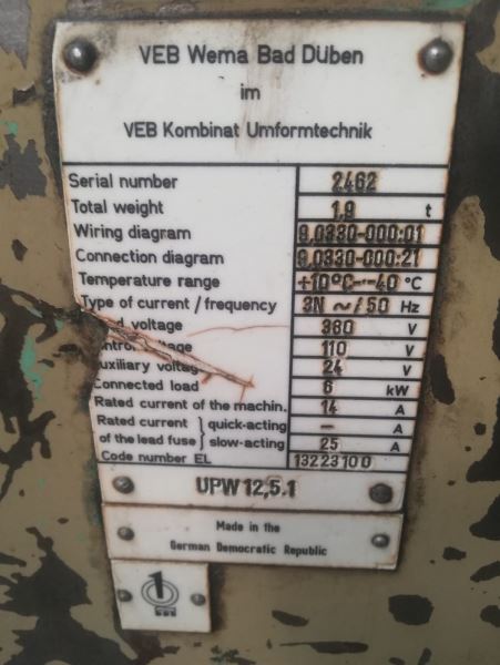 Alman Umo UPW 12,5.1 Ovalama