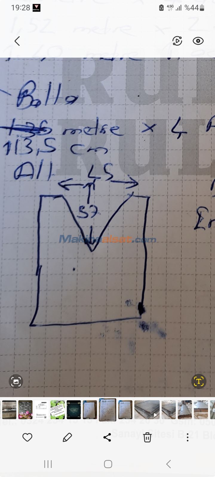 V 45 Alt Kalıp