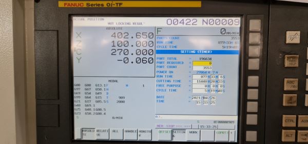 JOHNFORD C VE Y EKSENLİ 10İNÇ FANUC CNC TORNA