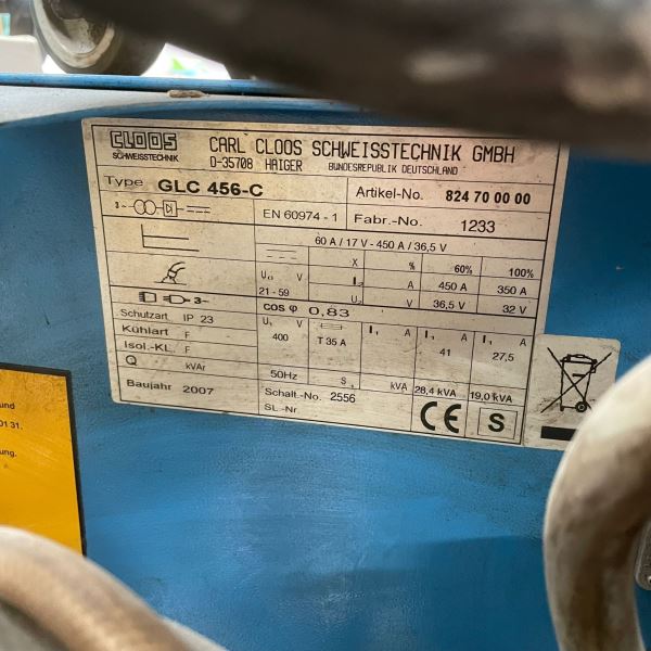 CLOOS GLC 456-C GAZALTI KAYNAK
