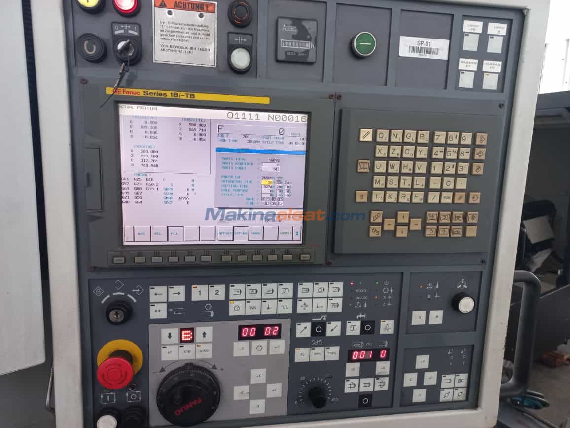 SPINNER CMZ TS66L SMC 8 INCH C EKSENLİ KARŞI AYNALI CNC TORNA