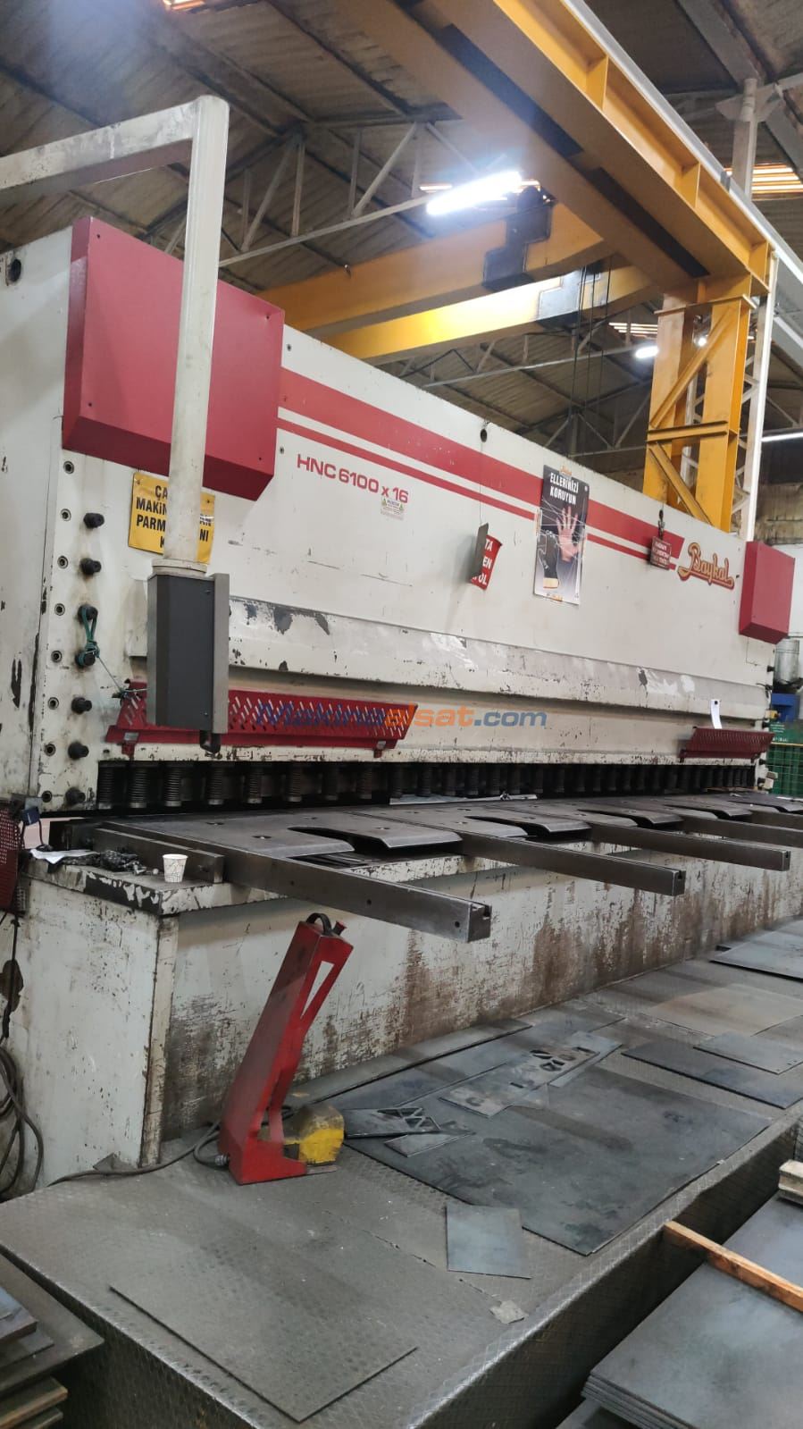 Baykal 6 metre 16 mm Hidrolik Giyotin Makas