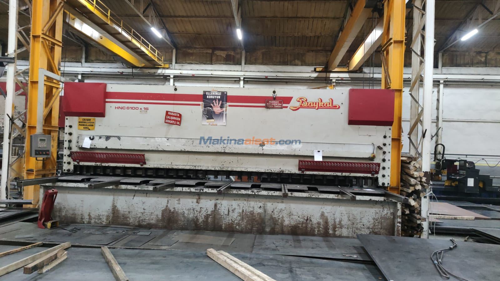 Baykal 6 metre 16 mm Hidrolik Giyotin Makas