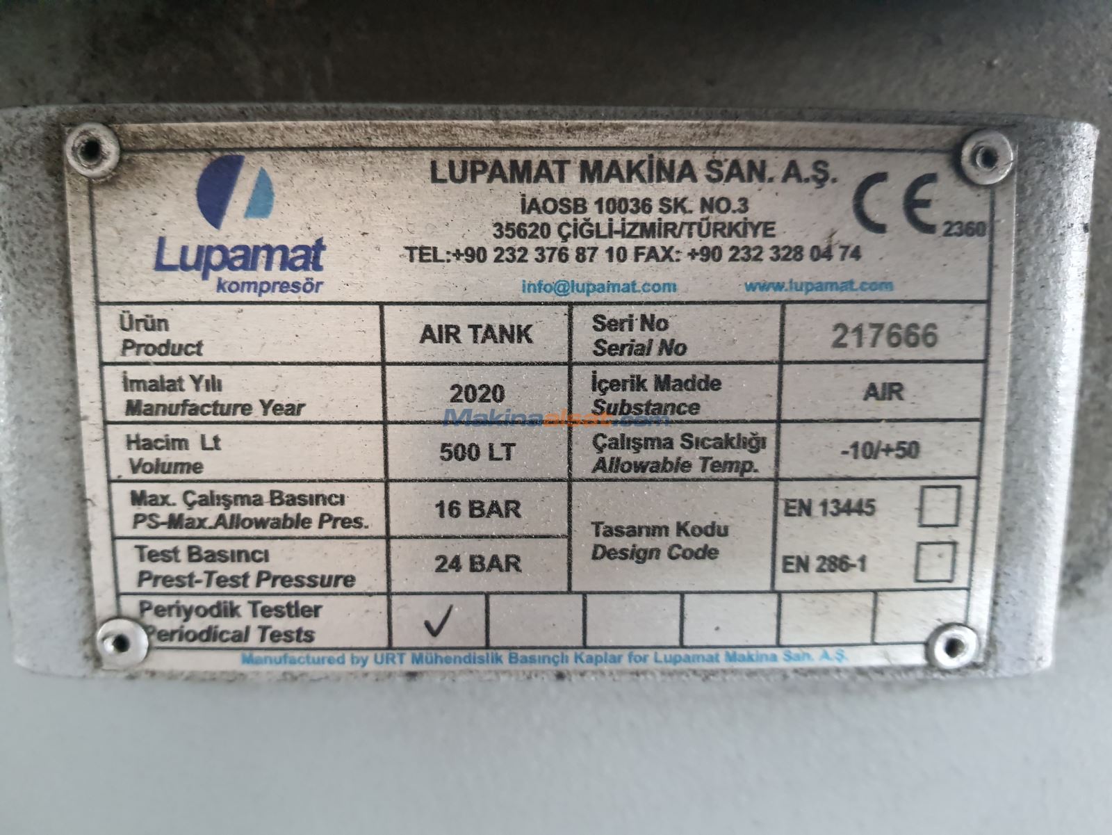 Lupamat 11 kW Vidalı Kompresör