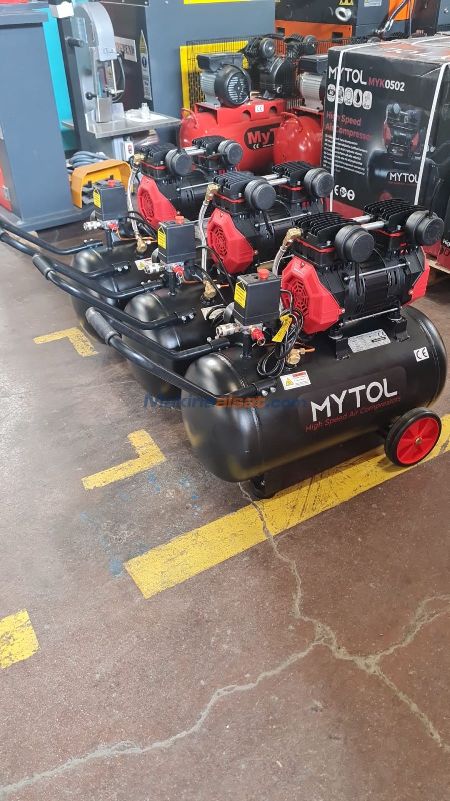 MYTOL 50 LİTRE 2 HP YÜKSEK HIZLI KOMPRESÖR