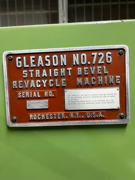 Gleason 726 Ayna Mahruti Dişli Açma