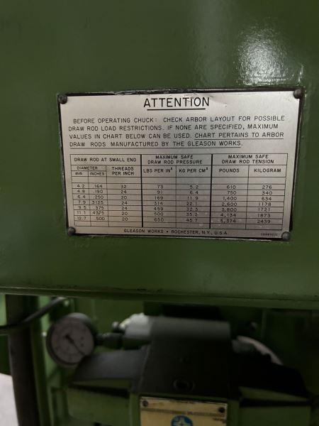 Gleason 726 Ayna Mahruti Dişli Açma