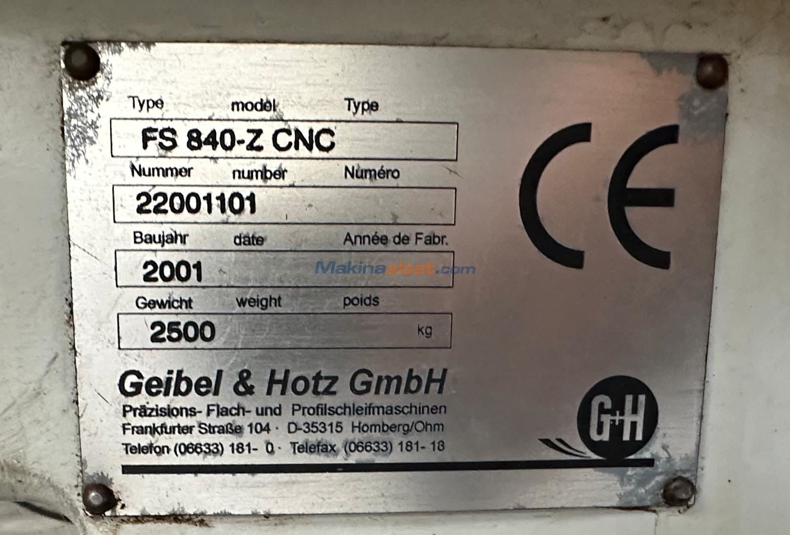 G H ALMAN MALI 400X800 CNC YÜZEY TAŞLAMA