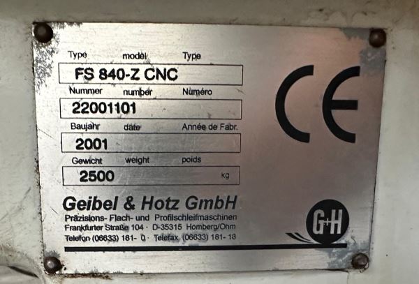 G H ALMAN MALI 400X800 CNC YÜZEY TAŞLAMA