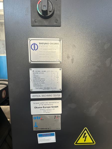 OKUMA GENOS M560-V-e CNC Dik İşlem