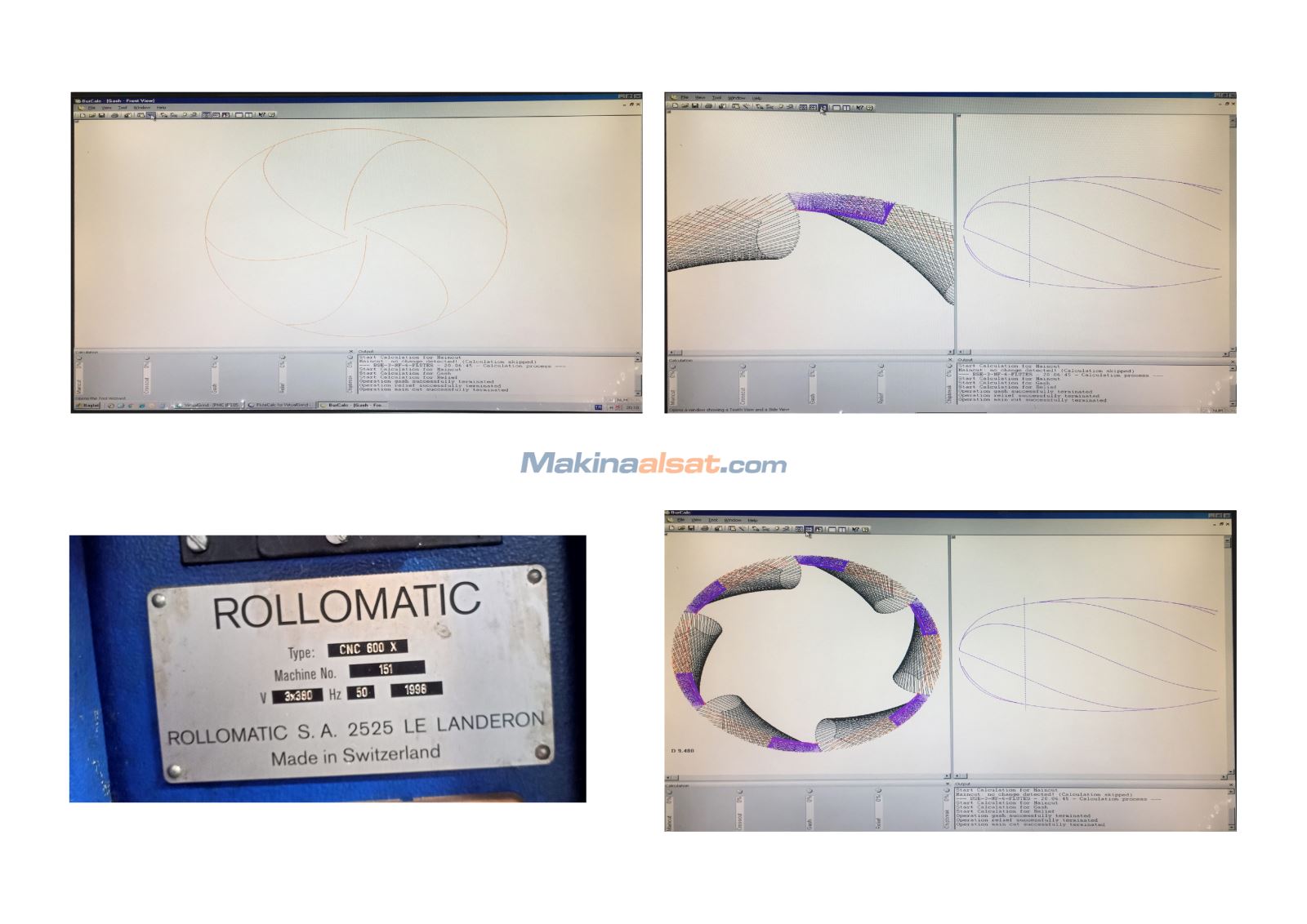 Rollomatic CNC 600x Takım Bileme