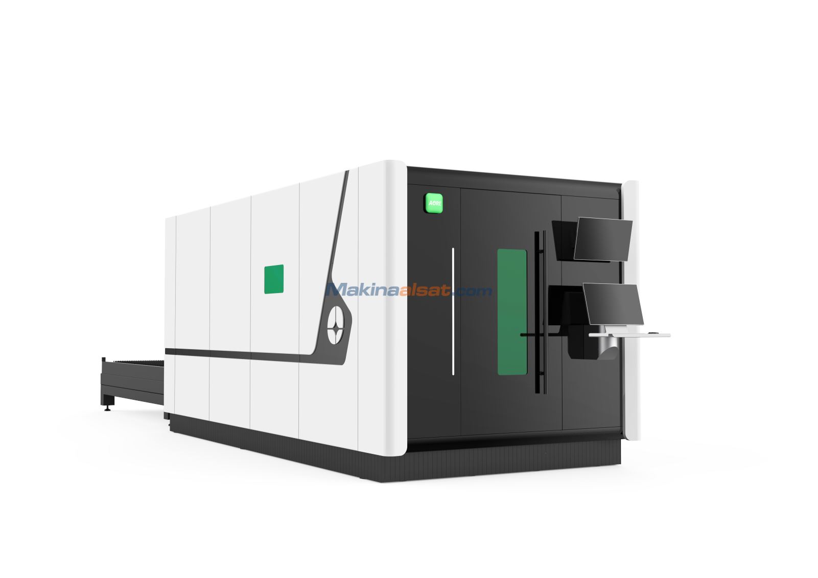 HAKSAN PG SERİSİ 1530 x 6 KW (ÇİFT TABLA,KAPALI KABİN) CNC FIBER LASER KESİM