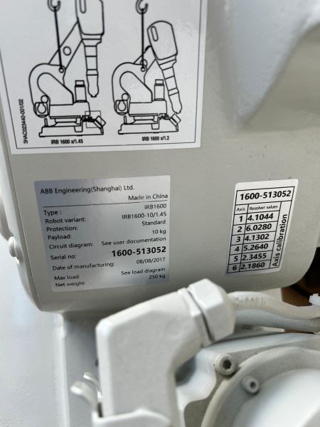 ABB IRB 1600-10/1.45 - MODEL YILI 2017 - ENDÜSTRİYEL ROBOT
