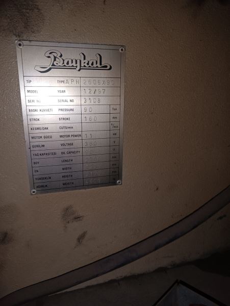 Baykal APH 2606x90 Abkant Pres