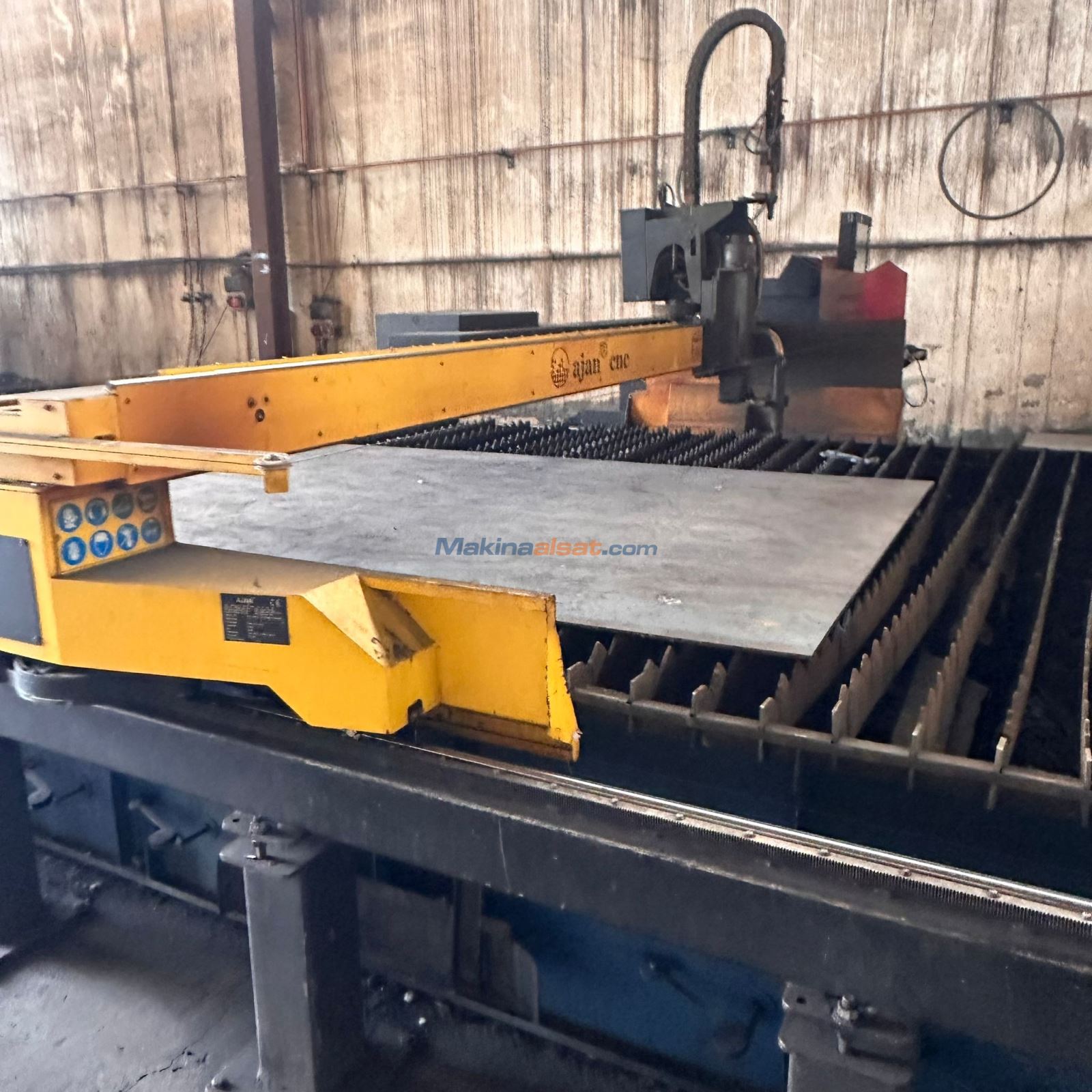 Satılık ikinci el AJAN MARKA 3 X 8 MT 260 AMPER CNC PLAZMA VE
