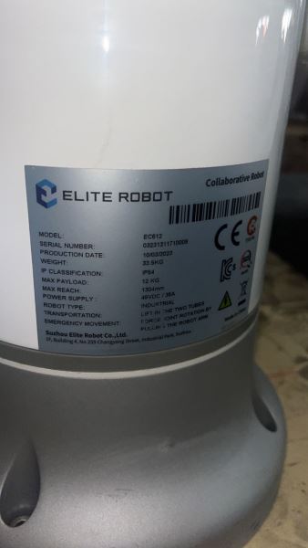 ELITE ROBOT EC612 - MODEL YILI 2023 - KOLABORATİF ROBOT / COBOT