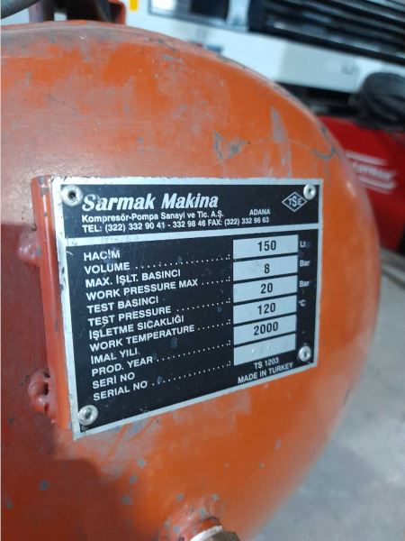 SARMAK 150 LİTRE PİSTONLU KOMPRESÖR