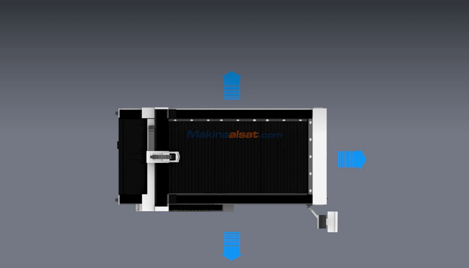 HAKSAN F SERİSİ 1530 3 KW (AÇIK KABİN, TEK TABLA) FİBER LAZER KESİM