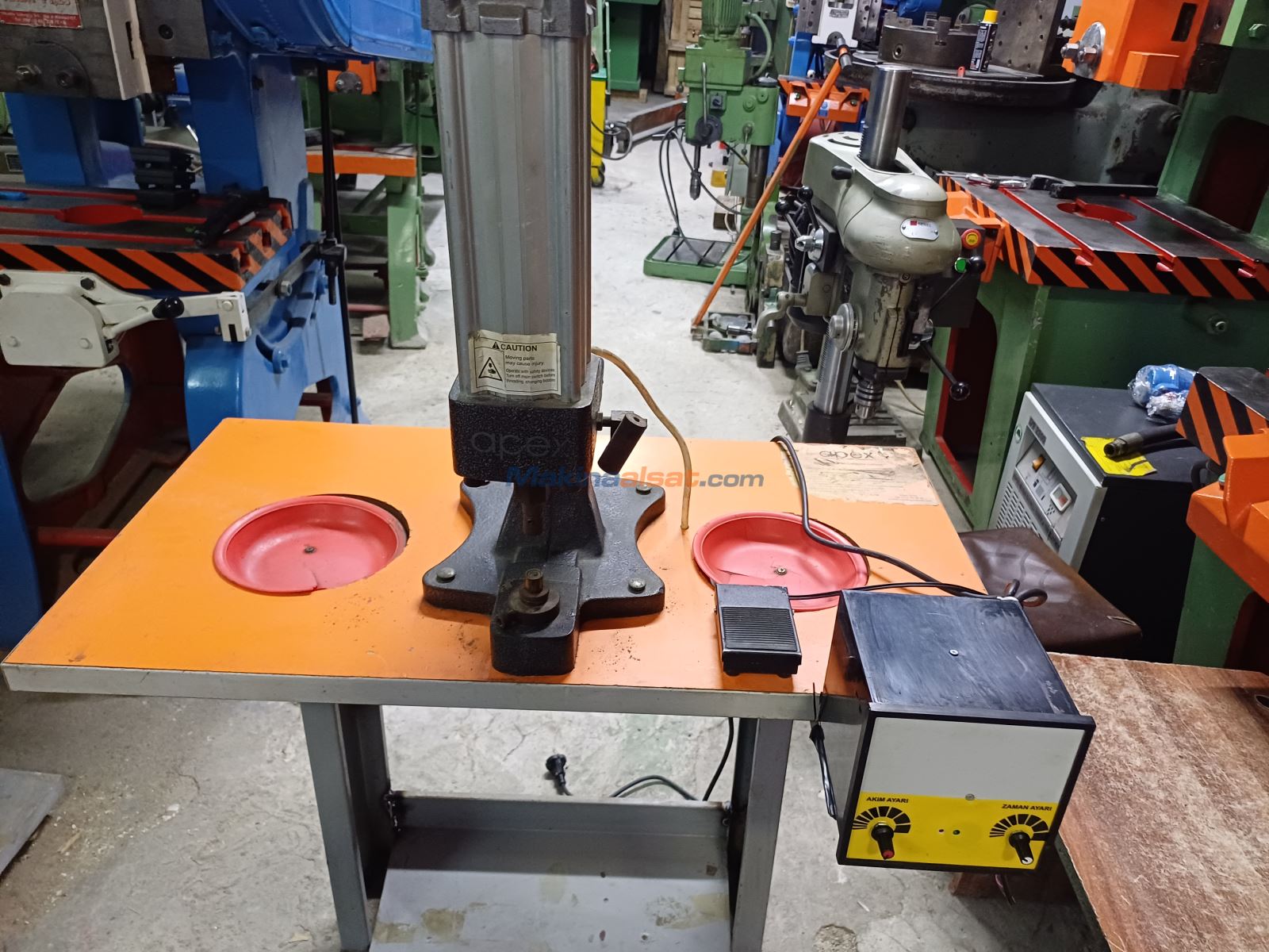 2 Ton Elektrikli Perçin Çakma Pres