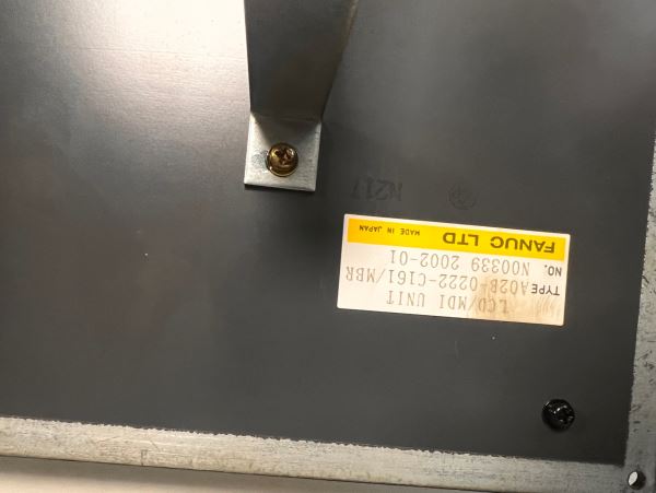 FANUC LCD /MDI UNIT A02B-0222-C161/MBR