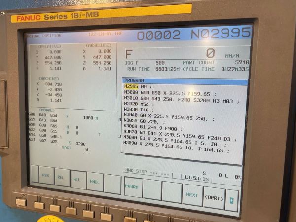 FulLand FMC 1400  /  4 Eksenli CNC  Dik işleme Merkezi