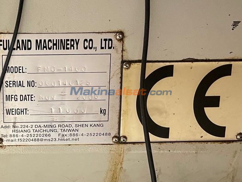 FulLand FMC 1400  /  4 Eksenli CNC  Dik işleme Merkezi