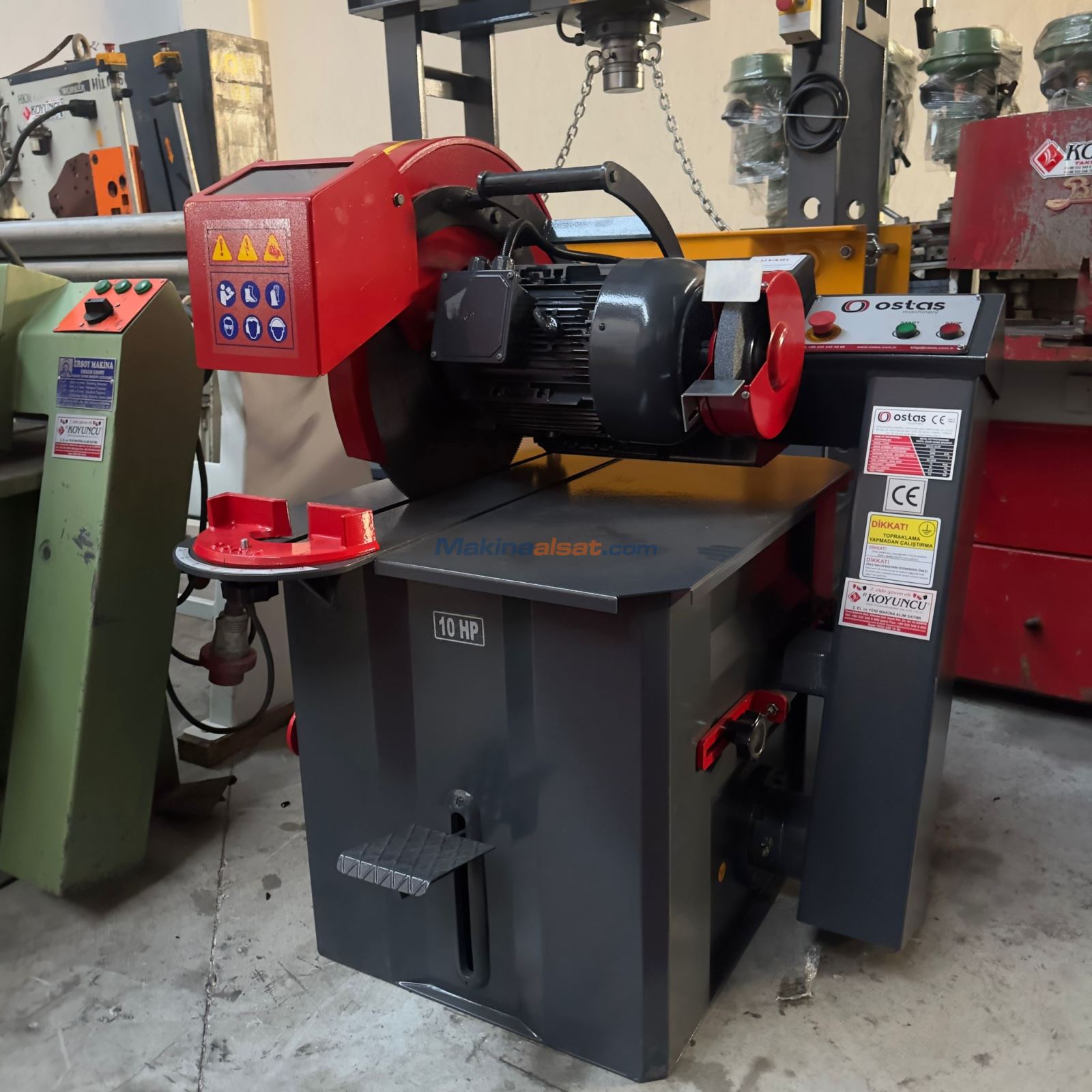 OSTAŞ MARKA 10 HP (SIFIR) DEMİR VE PROFİL KESME