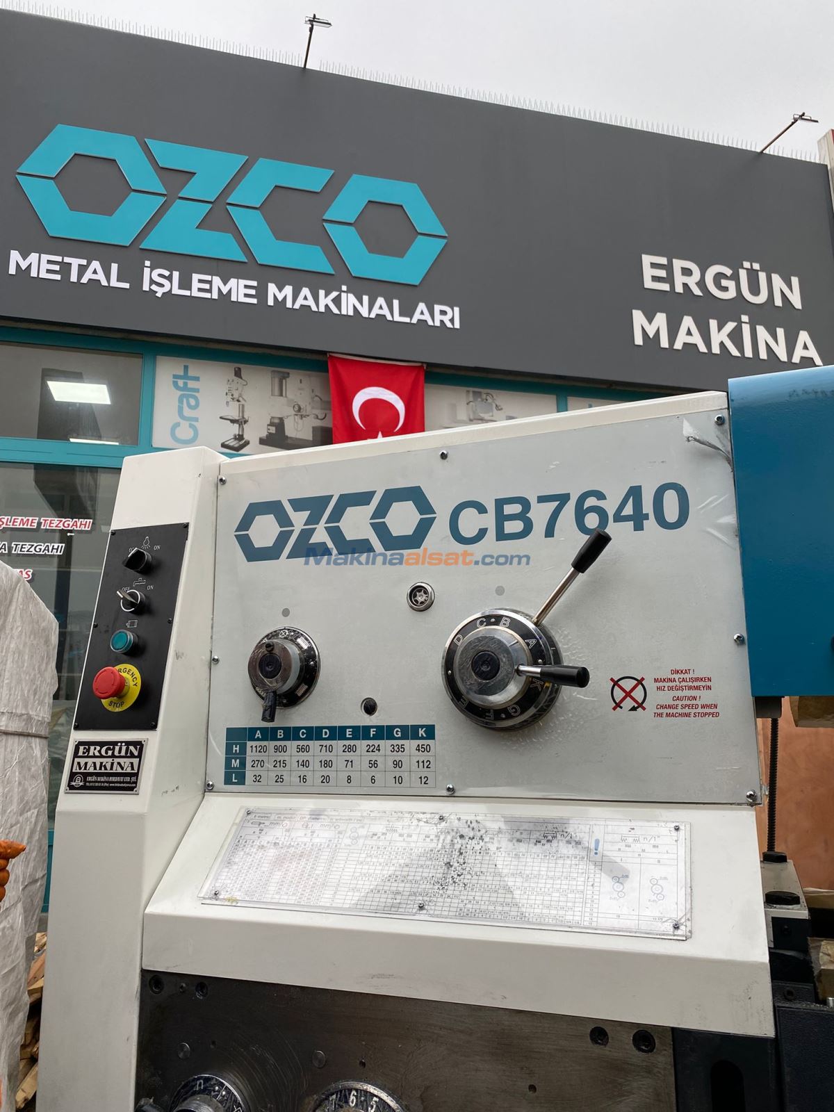 STOK! OZCO CB7640 YUNNAN ÜNİVERSAL TORNA