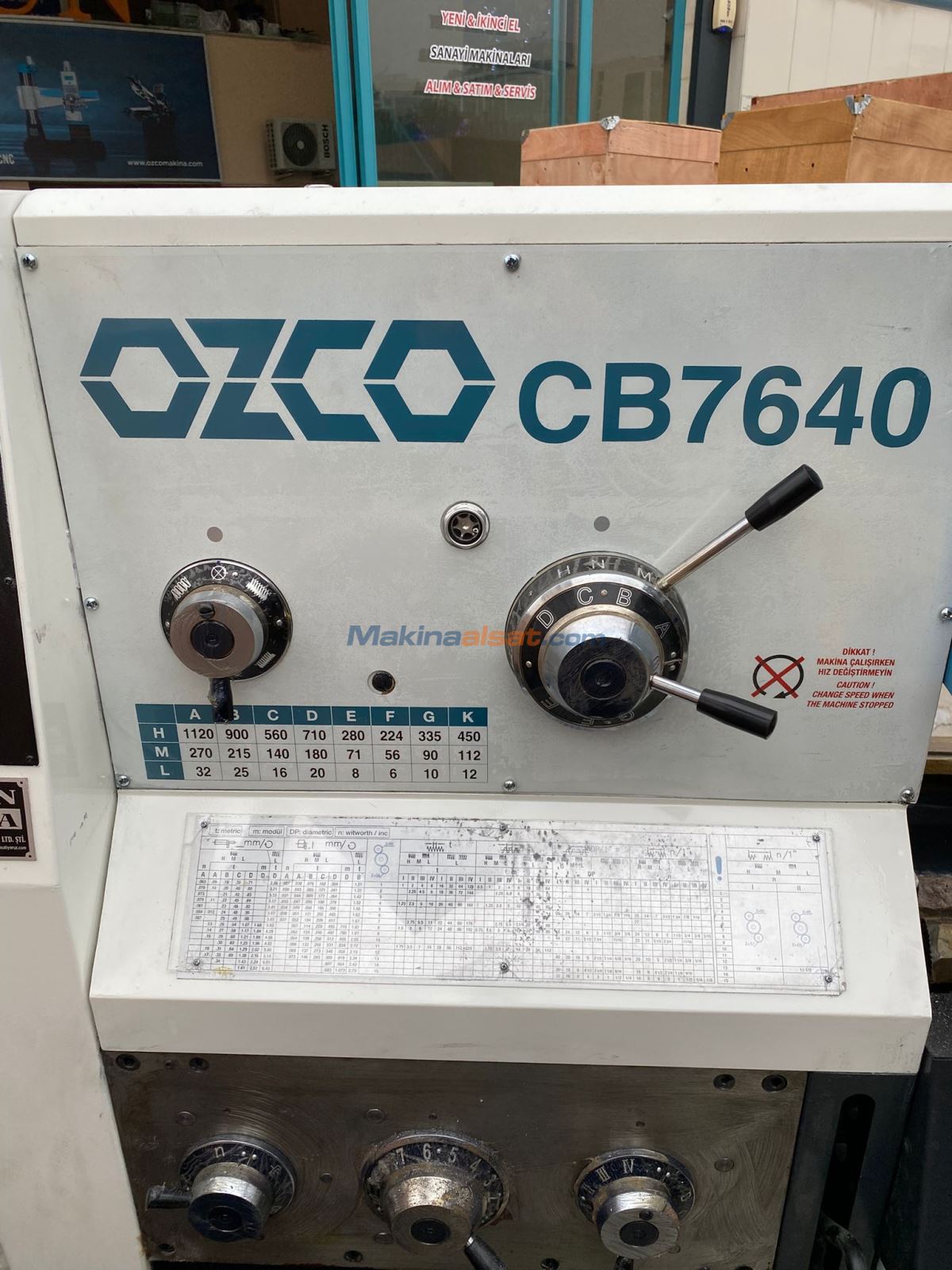 STOK! OZCO CB7640 YUNNAN ÜNİVERSAL TORNA